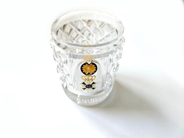 Kristallen beker medaille Militaire Willems-Orde MWO Zie INF, Verzamelen, Militaria | Algemeen, Landmacht, Lintje, Medaille of Wings