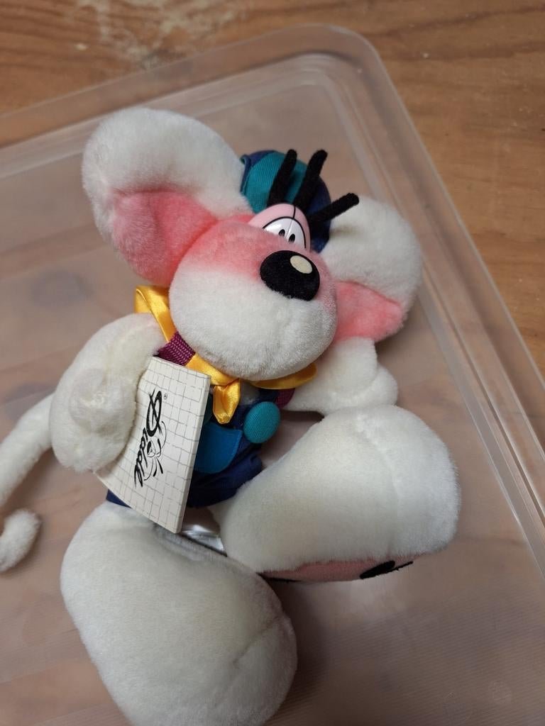 Diddl knuffel met notitieboekje en rugzakje, Ophalen of Verzenden