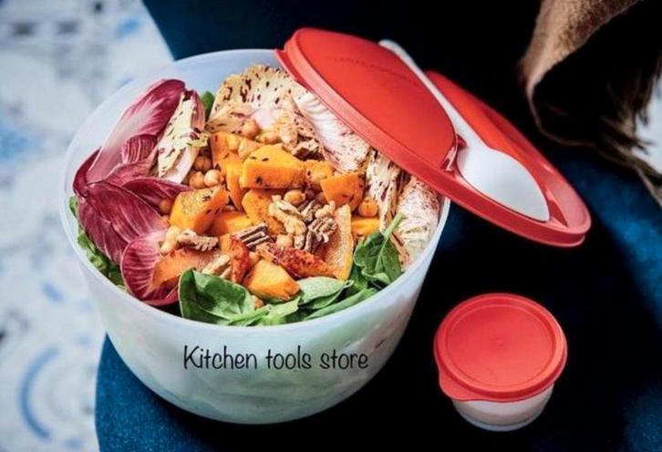 Tupperware xl jumbo slakom sla op weg salad on the go 3,9l, Huis en Inrichting, Keuken | Tupperware, Nieuw, Overige typen, Ophalen of Verzenden