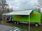 Holland gesloten 3-assige schamel aanhangwagen autosport, Auto diversen, Ophalen of Verzenden