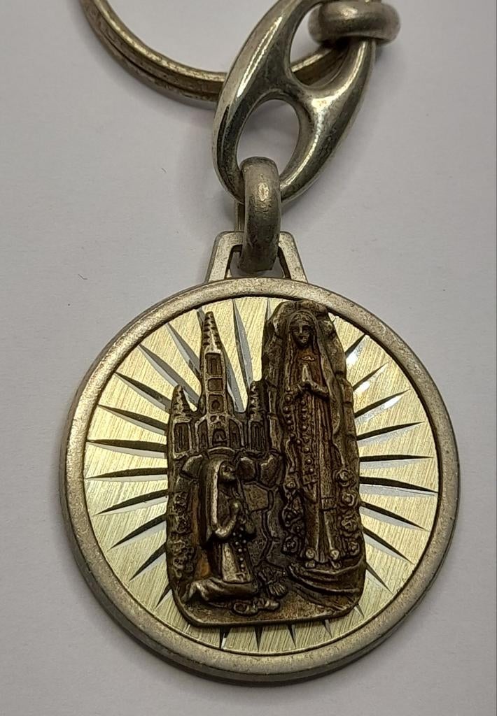 Religieuze Medaille - Maria en Kerk, Ophalen of Verzenden