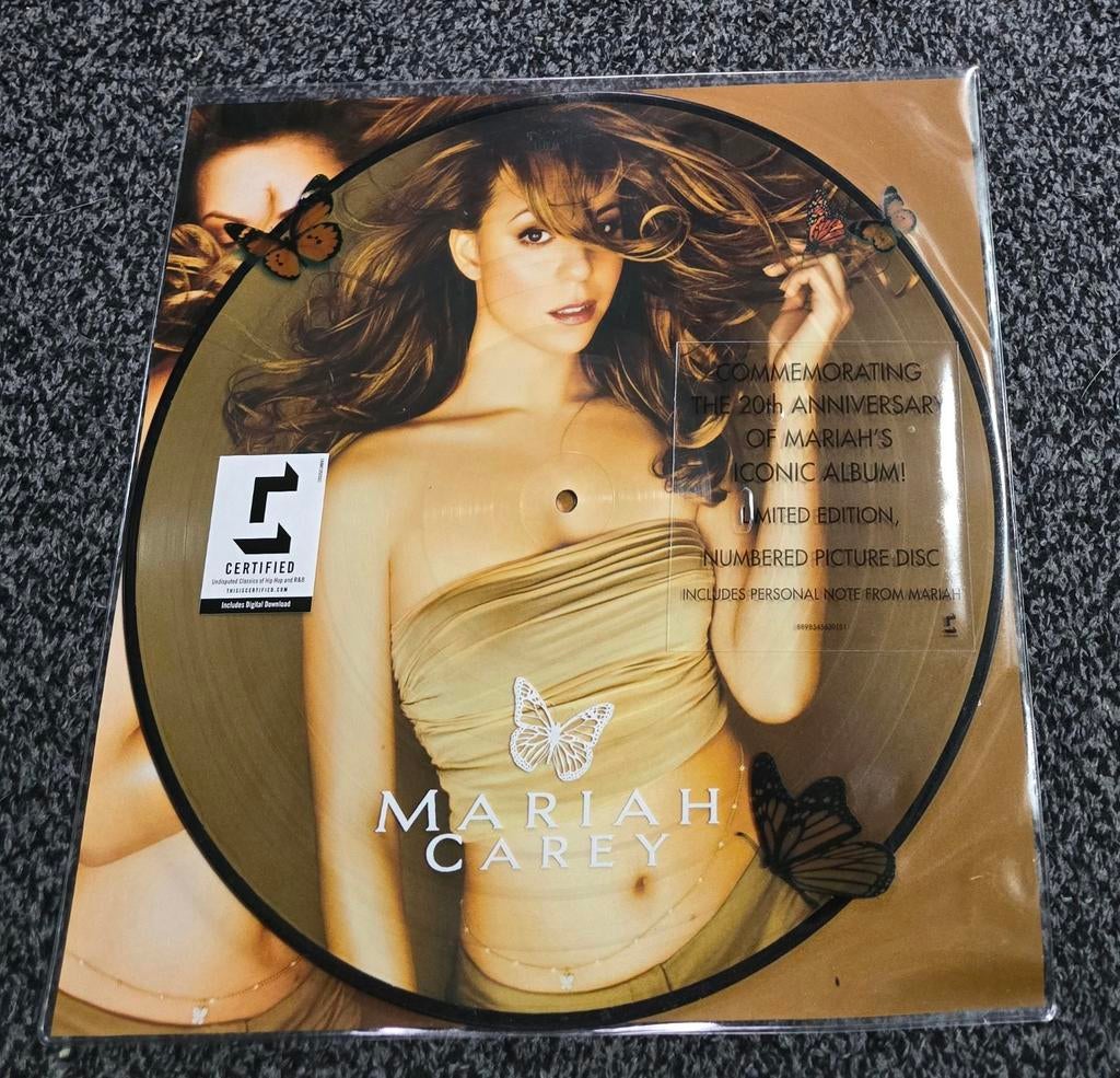 Mariah Carey butterfly lp picture disc, Cd's en Dvd's, Ophalen of Verzenden, Nieuw in verpakking, 12 inch