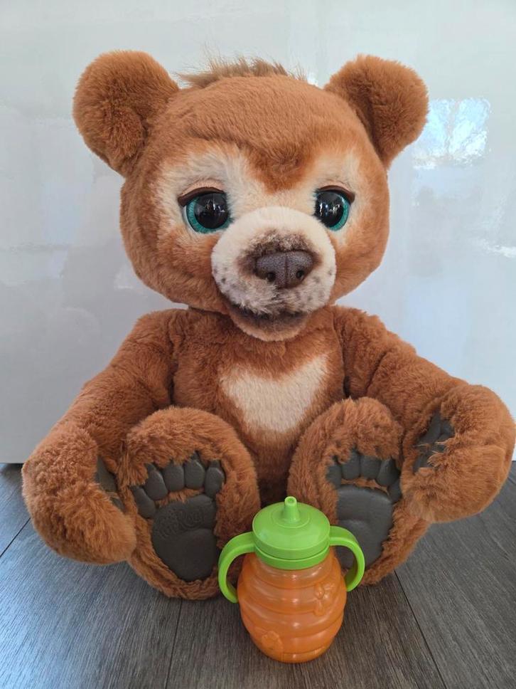 FurReal Chubby Beer Interactieve Knuffelbeer, Kinderen en Baby's, Speelgoed | Knuffels en Pluche, Zo goed als nieuw, Beer, Ophalen of Verzenden