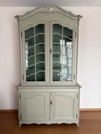 Prachtige buffetkast met glazen deuren, Huis en Inrichting, Kasten | Buffetkasten, Ophalen, 100 tot 150 cm, 200 cm of meer, Overige houtsoorten