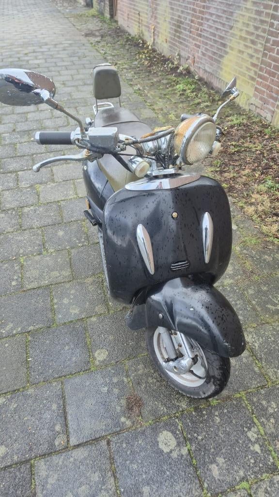 Motormania Retro snorscooter (snorfiets), Fietsen en Brommers, Overige merken, Gebruikt, Ophalen of Verzenden, Benzine