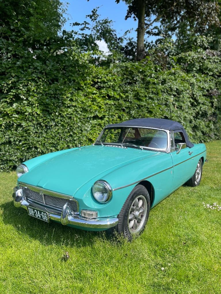 MG *b*b 1.8 Cabriolet 1972 Groen, Auto's, MG, B, Achterwielaandrijving, Cabriolet, Overige kleuren
