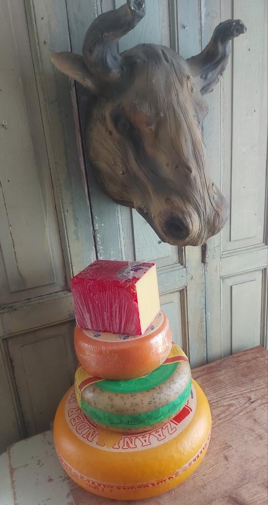 4x etalage kaas decoratie kaas lekkere kaas, Ophalen of Verzenden