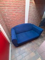 Blauwe bank, Ophalen, Gebruikt, Tweepersoons, Rechte bank