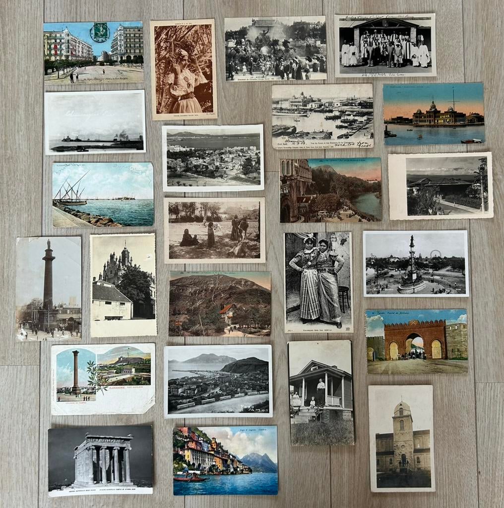 Doos partij klein formaat buitenland +-700 st 1 koop exc., Ophalen of Verzenden, 1940 tot 1960, Gelopen, Italië