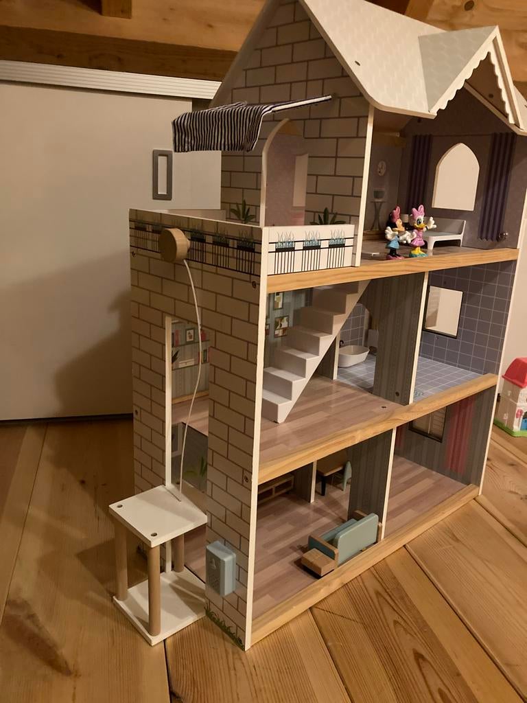Poppenkast, Ophalen of Verzenden, Gebruikt, Poppenhuis