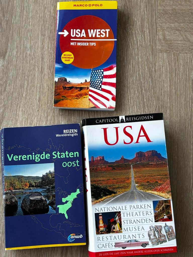 Oudere Reisgidsen USA - ANWB, Capitool, Marco Polo, Ophalen of Verzenden, Reisgids of -boek, Noord-Amerika, Gelezen