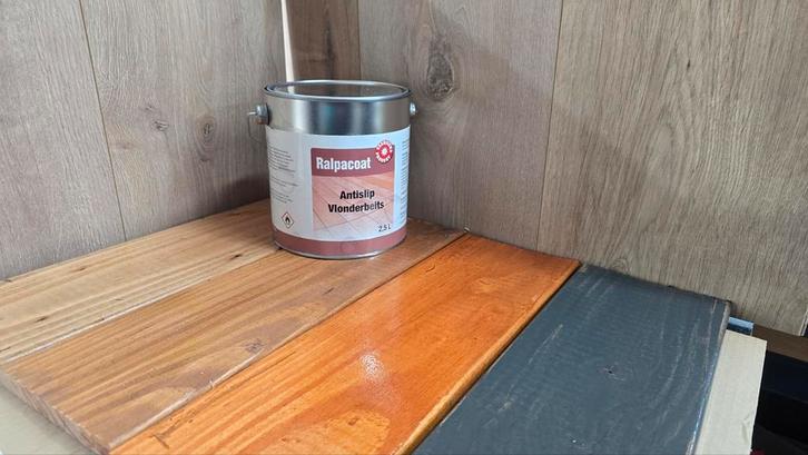 RalpacoatAntislip Vlonderbeits 2,5L, Doe-het-zelf en Verbouw, Verf, Beits en Lak, Nieuw, Beits, Minder dan 5 liter, Overige kleuren