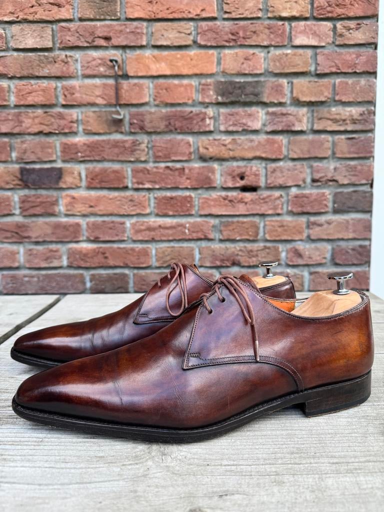 Santoni | Zes paar | Maat 43 | Gratis schoenspanners, Overige kleuren, Ophalen of Verzenden, Gedragen, Veterschoenen