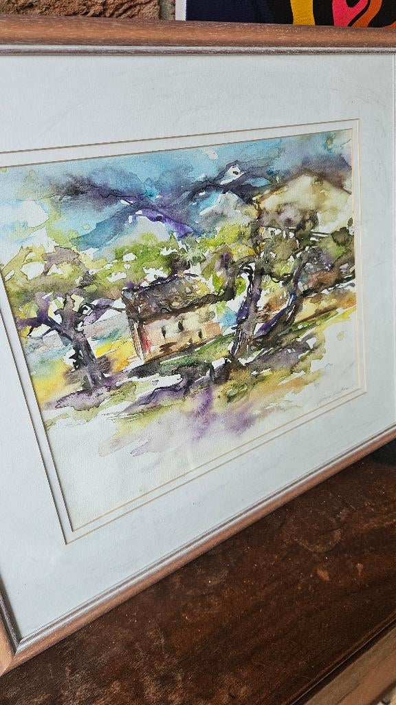 Aquarel Lillian Luiten, Antiek en Kunst, Ophalen