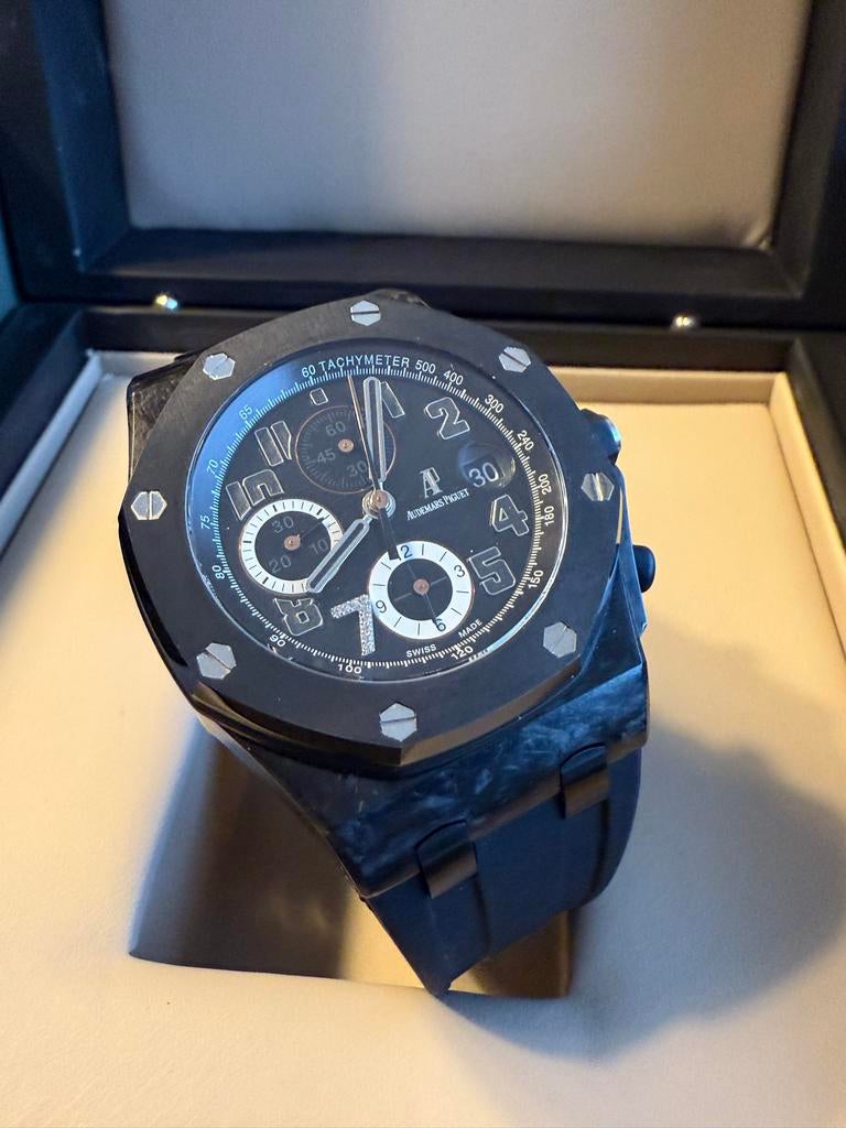 Audemars Piguet Royal Oak Offshore Ginza Forged Carbon, Overige merken, Overige materialen, Polshorloge, Kunststof