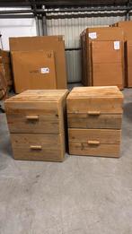 Nachtkastkjes steigerhout 2 stuks, Ophalen, Minder dan 50 cm, Gebruikt, 1 of 2 laden