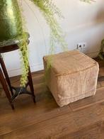 Jute poef, Ophalen of Verzenden, Zo goed als nieuw, Rond, Minder dan 50 cm