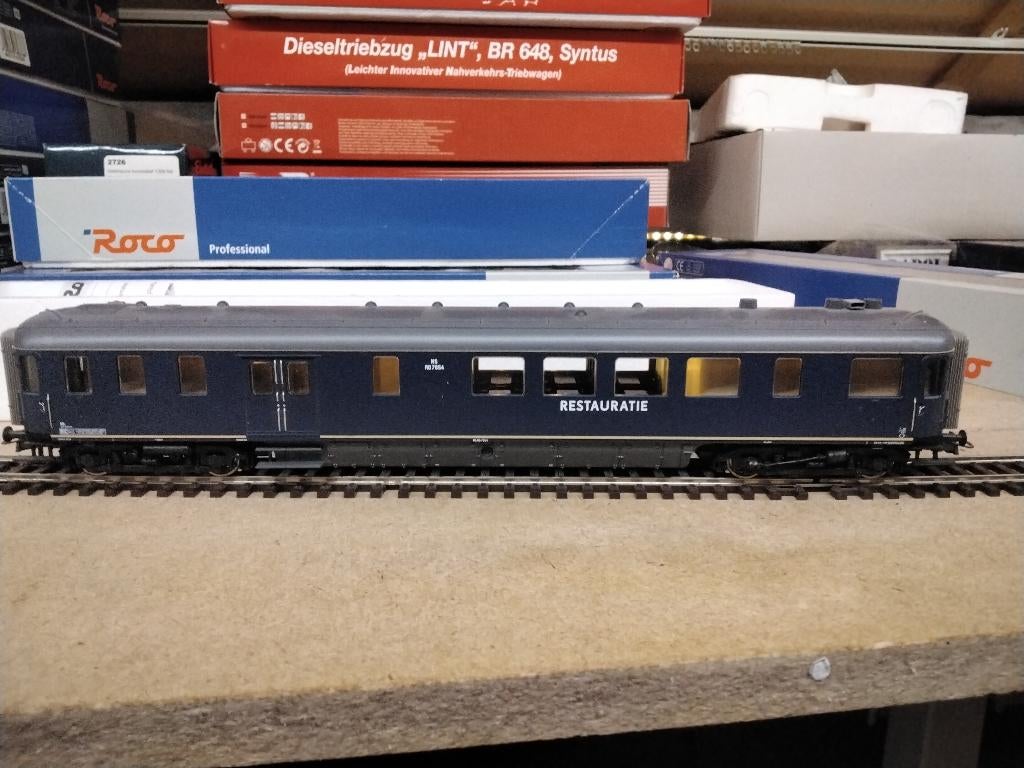 Roco plan D ho met verlichting, Gelijkstroom, Wagon, Ophalen of Verzenden, Roco