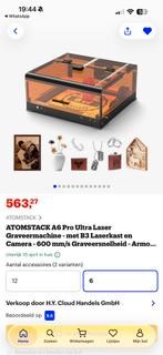 ATOMSTACK A6 Pro Ultra Lasergraveermachine, Ophalen of Verzenden, Zo goed als nieuw
