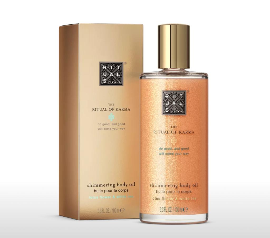 The Rituals of Karma Shimmering body oil nieuw, Ophalen, Nieuw, Bodylotion, Crème of Olie
