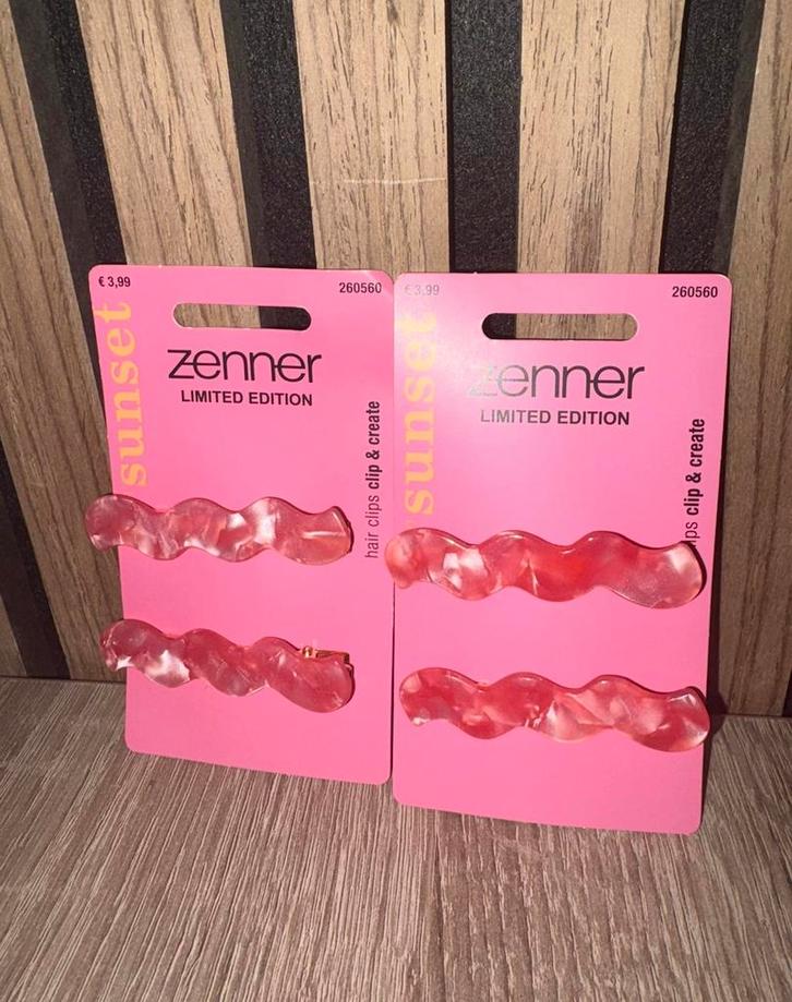 Nieuw! 2x Roze haarclips van Zenner, Sieraden, Tassen en Uiterlijk, Uiterlijk | Haarverzorging, Nieuw, Haarspeld, Ophalen of Verzenden
