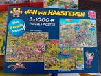 Jan van Haasteren, 3x 1000, in een doos, Ophalen of Verzenden, 500 t/m 1500 stukjes, Zo goed als nieuw