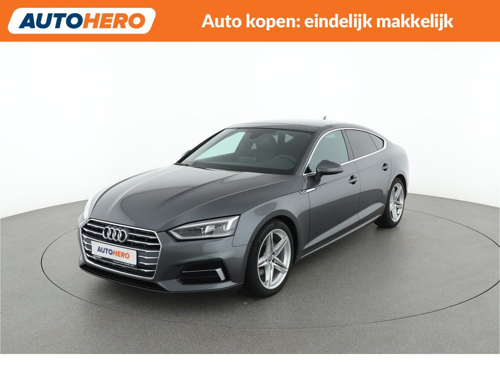 Audi A5 Sportback 40 TFSI Sport S-line black edition |UC4984, Auto's, Gebruikt, Leder en Stof, Bedrijf, Hybride Elektrisch/Benzine