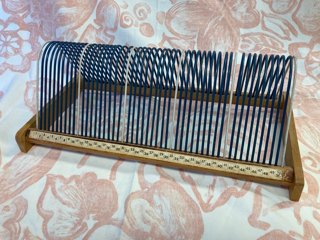 Vintage platenrek voor 50 grammofoon plaatjes, Ophalen of Verzenden, Gebruikt, Vintage