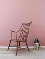 Houten vintage stoel, Grandessa / Nesto. Scandinavisch, O, Bruin, Retro, vintage, design, mid century, scandinavisch, Eén