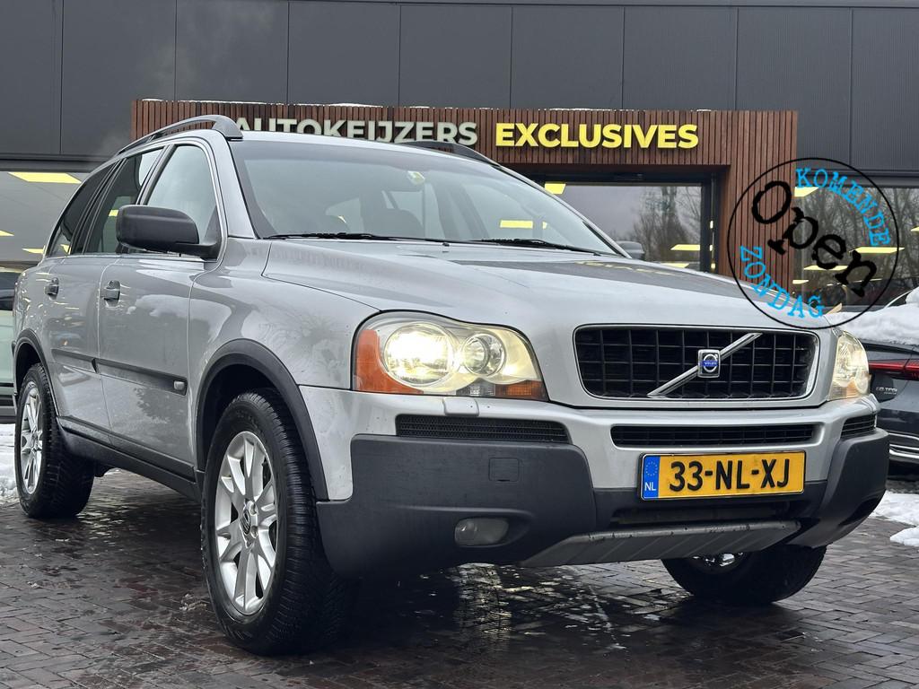 Volvo XC90 2.9 T6 Exclusive 7 persoons leer, Auto's, Gebruikt, Zwart, 138 €/maand, 7 stoelen