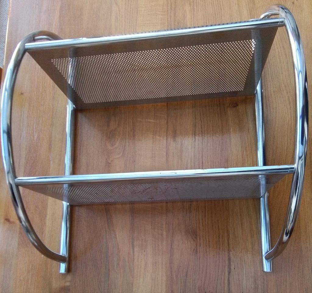 ZGAN. RVS rekje , 2 planken, handdoekophang, muurbevestiging, Minder dan 50 cm, Overige typen, Ophalen of Verzenden, Zo goed als nieuw
