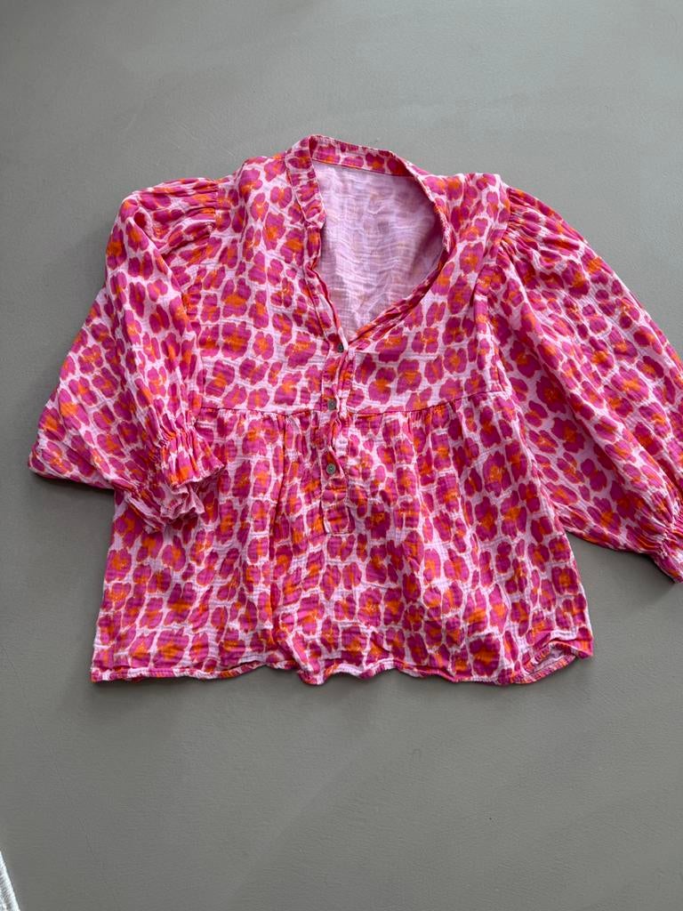 Dames blouse van katoen maat M/L, Kleding | Dames, Blouses en Tunieken, Ophalen of Verzenden, Zo goed als nieuw, Maat 38/40 (M)