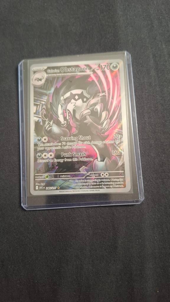 Galarian Obstagoon Pokémon kaart, Hobby en Vrije tijd, Verzamelkaartspellen | Pokémon, Ophalen of Verzenden, Nieuw