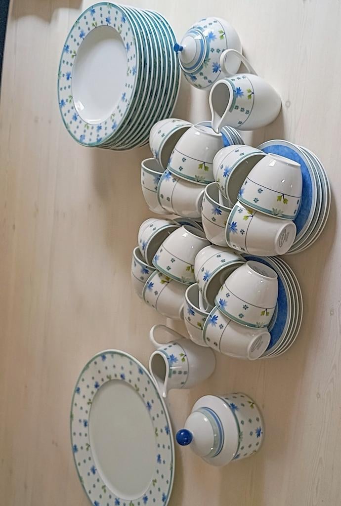 56 delig servies van Art-desgn van Blokker, Ophalen of Verzenden, Zo goed als nieuw, Overige stijlen, Porselein