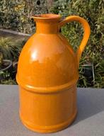 Vaas okergeel, Geel, Aardewerk of Porselein, Ophalen of Verzenden, Zo goed als nieuw