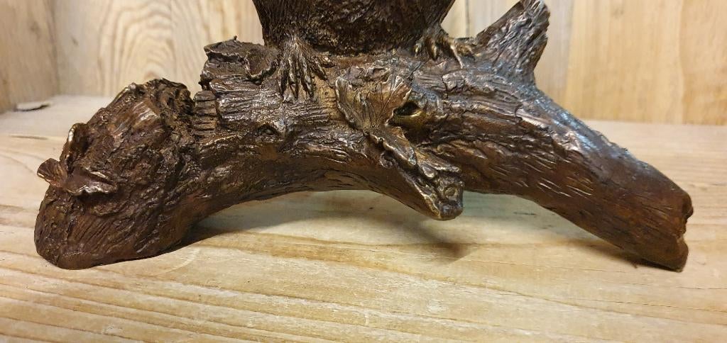 EEKHOORN OP TAK / bronzen beeld, Dierenbeeld, Nieuw, Info@huisentuindecoratiemarie.nl, Huis en tuin decoratie marie