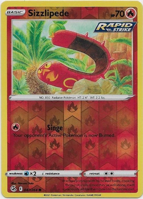 Fusion Strike,  Sizzlipede [reverse] 47/264, Verzenden, Nieuw, Losse kaart