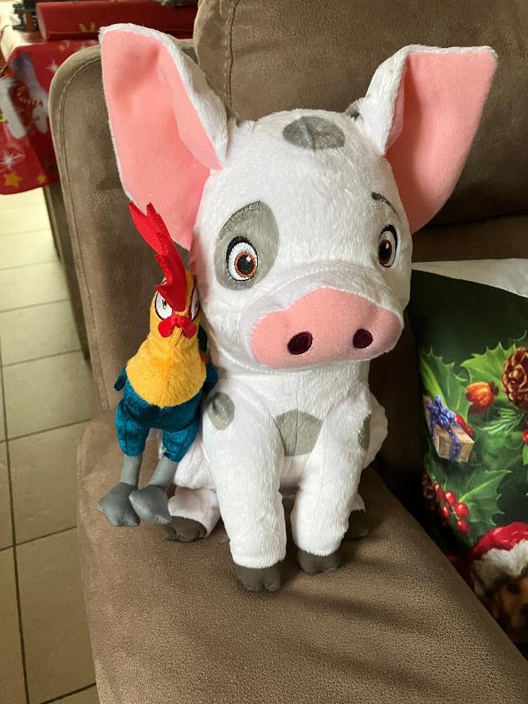 Disney Pua x Heihei Talking Plush Set ( Moana Vaiana ), Ophalen of Verzenden, Overige figuren, Zo goed als nieuw, Knuffel