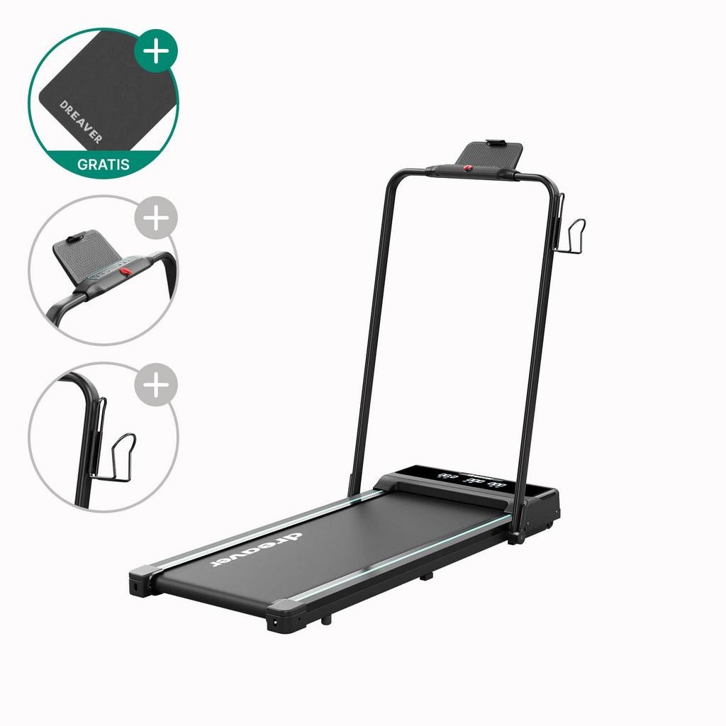 Dreaver motion pro + antislip beschermmat, Ophalen, Zo goed als nieuw, Loopband