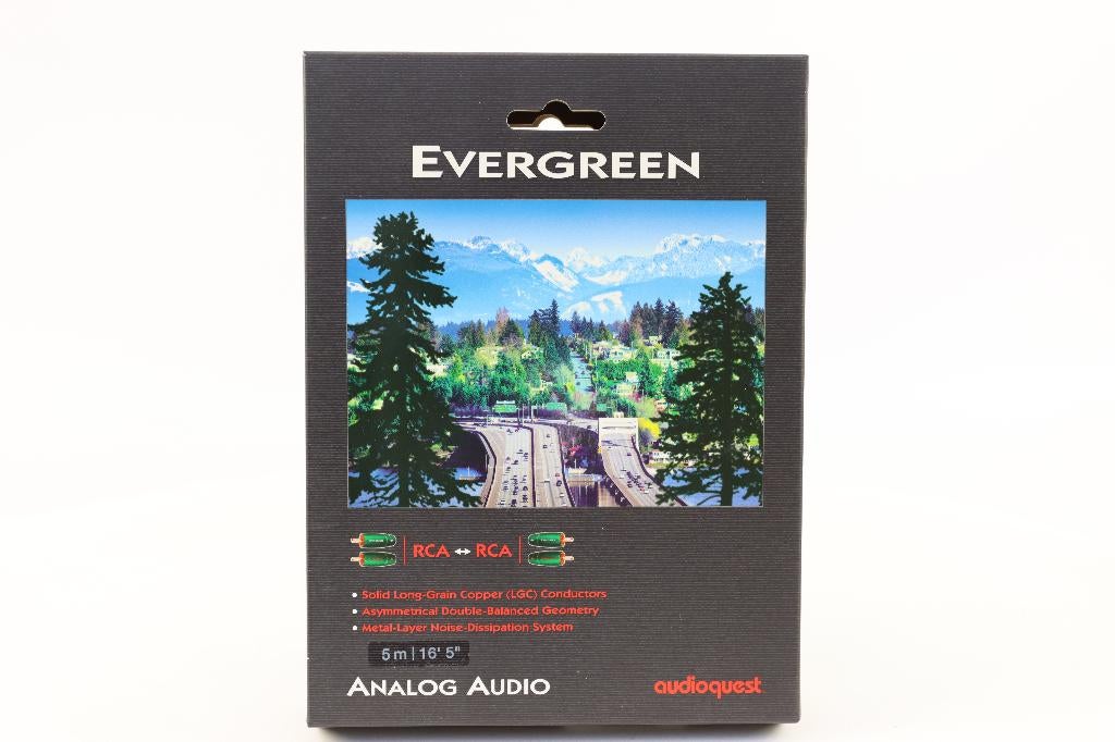 Audioquest Evergreen 5 Meter RCA (nIeuw), Audio, Tv en Foto, Audiokabels en Televisiekabels, Ophalen of Verzenden, Nieuw, 2 tot 5 meter