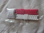 horlogeband  fel roze wit dames horloge horlogebanden nieuw, Ophalen of Verzenden, Nieuw, Roze, Android
