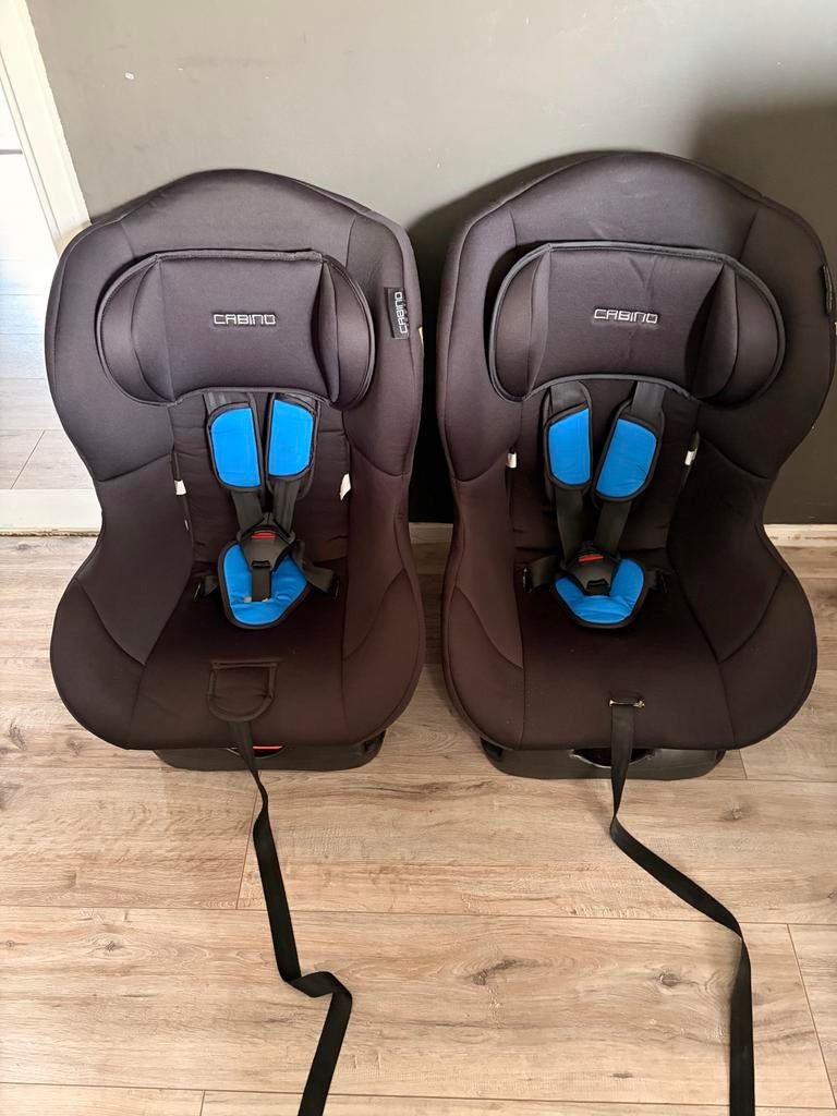 Twee Cabino autostoeltjes, Zijbescherming, 9 t/m 36 kg, Ophalen, Overige merken