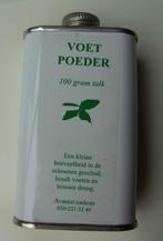 TALKPOEDER VOETPOEDER 100 GRAM IN RETRO BLIKJE 25 stuks, Ophalen of Verzenden, Nieuw, Overige, Overige merken