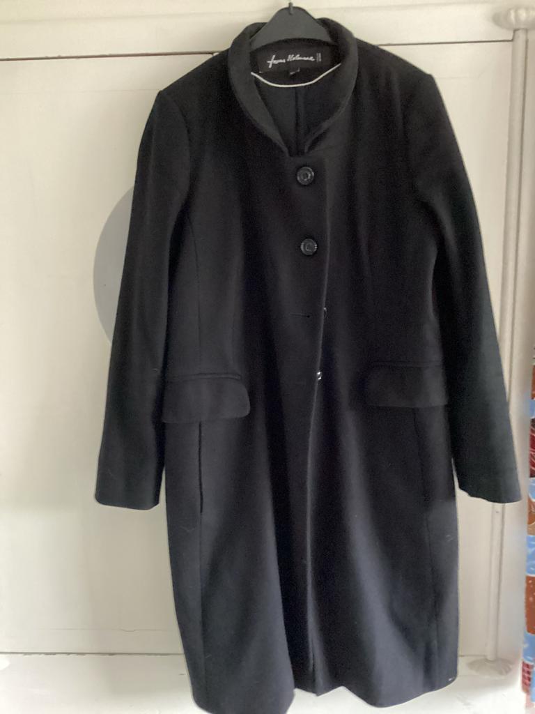 Frans Molenaar jas, Kleding | Dames, Ophalen of Verzenden, Gedragen, Maat 42/44 (L), Zwart
