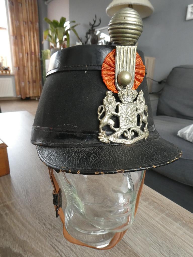 Sjako, schutterij , onderofficier, Ophalen of Verzenden, Landmacht, Nederland, Helm of Baret