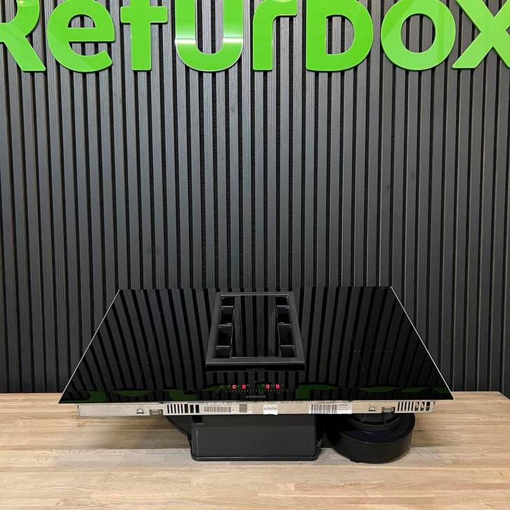 Siemens iQ700 inductie kookplaat met afzuiging - 80 cm, Witgoed en Apparatuur, Kookplaten, Refurbished, Inbouw, Inductie, 4 kookzones