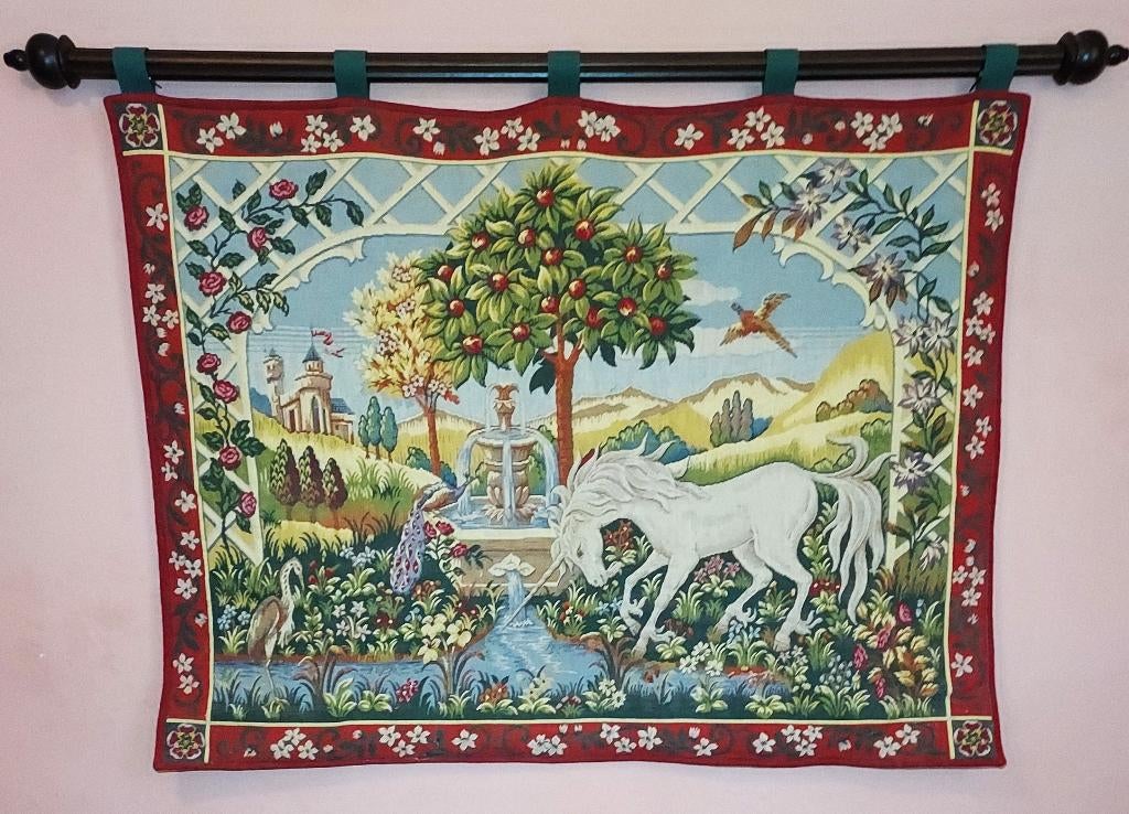 Wandtapijt Gobelin Unicorn Summer, Huis en Inrichting, Ophalen, 100 tot 150 cm, 50 tot 100 cm, Zo goed als nieuw