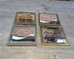 Set van 4 vintage Coca-Cola reclame spiegeltjes, Ophalen of Verzenden