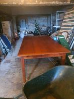 Verlengbare eettafel van kersen- of notenhout, Gebruikt, Ophalen of Verzenden, Kersenhout, 150 tot 200 cm