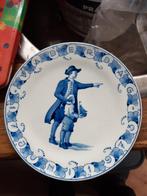 Delfts Blauw sierbord met Hollands tafereel (Hindelopen), Antiek en Kunst, Ophalen of Verzenden